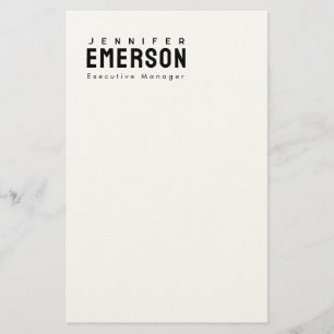 Professioneel minimalistisch modern sober briefpapier