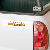 Professioneel minimalistisch modern sober bumpersticker (Op Truck)