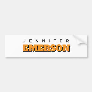 Professioneel minimalistisch modern sober bumpersticker