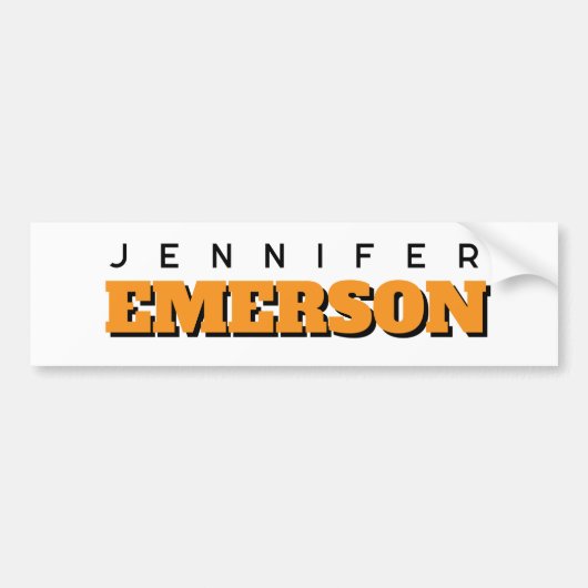Professioneel minimalistisch modern sober  bumpersticker (Voorkant)