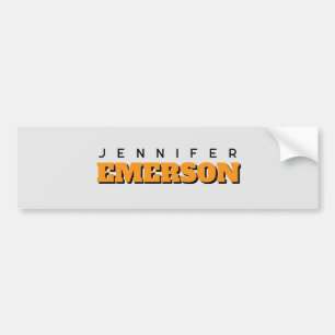 Professioneel minimalistisch modern sober bumpersticker