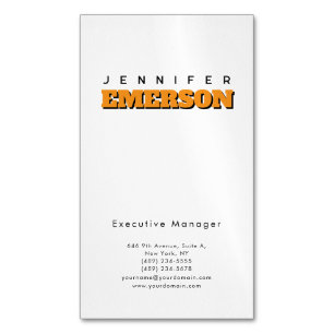 Professioneel minimalistisch modern sober magnetisch visitekaartje