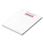 Professioneel minimalistisch modern sober  notitieblok (Linkerzijde)