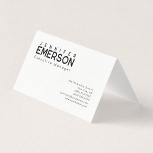 Professioneel minimalistisch modern sober visitekaartje