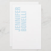 Professioneel minimalistisch modern strak blauw wi briefpapier (Voorkant / Achterkant)