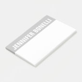 Professioneel minimalistisch modern strak grijs wi post-it® notes (Schuin)