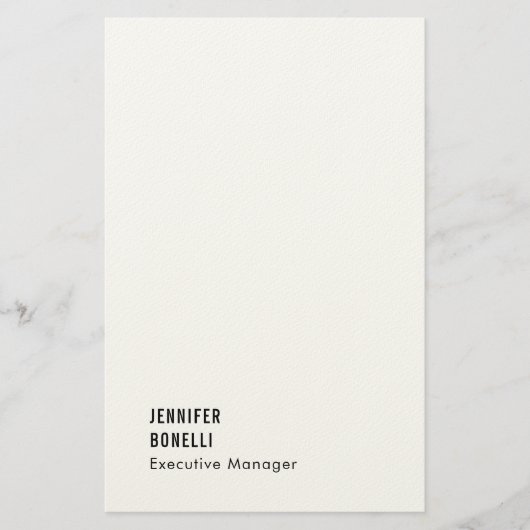 Professioneel minimalistisch modern trendy briefpapier (Voorkant)