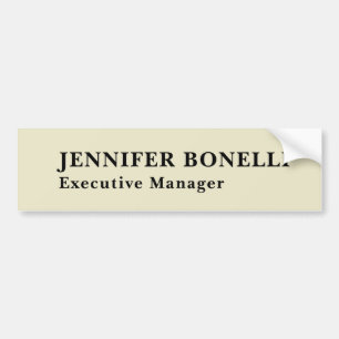 Professioneel minimalistisch modern trendy bumpersticker