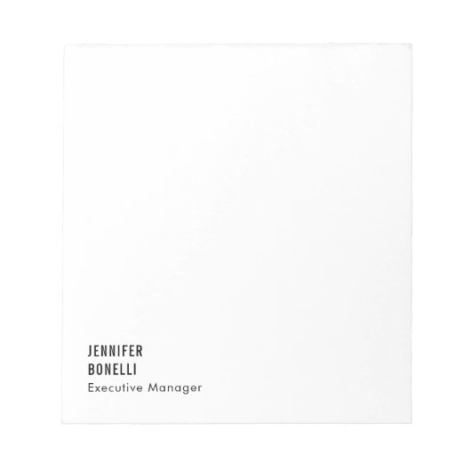 Professioneel minimalistisch modern trendy notitieblok (Voorkant)