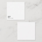 Professioneel minimalistisch modern trendy notitiekaartje (Voorkant / Achterkant)