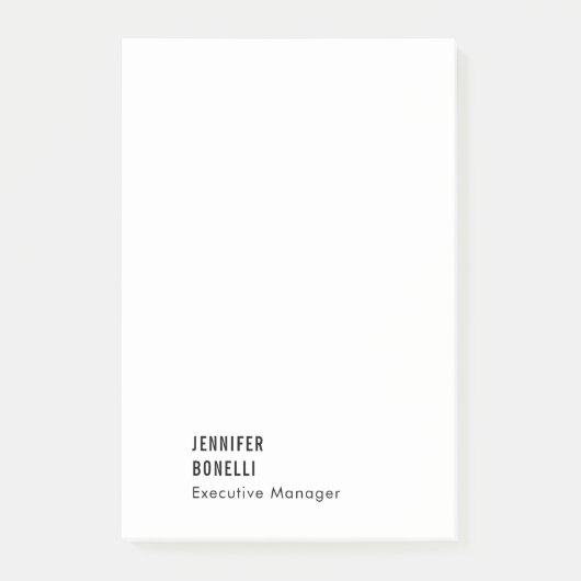 Professioneel minimalistisch modern trendy post-it® notes (Voorkant)