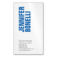 Professioneel minimalistisch modern vet blauw wit
