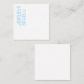 Professioneel minimalistisch modern vet blauw wit notitiekaartje (Voorkant / Achterkant)