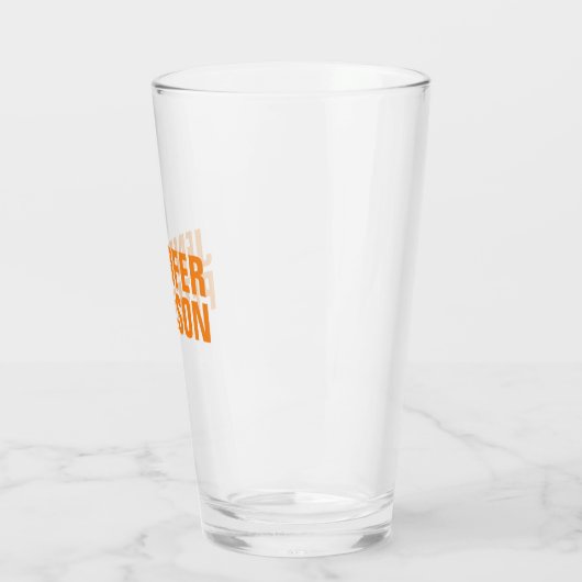 Professioneel, minimalistisch, modern, vet oranje  glas (Links)