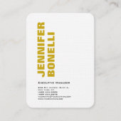 Professioneel minimalistisch modern vet visitekaartje (Voorkant)