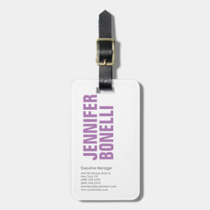Professioneel, minimalistisch, modern, vetgedrukt  bagagelabel