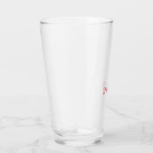 Professioneel minimalistisch modern wit rood naam glas (Rechts)