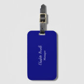 Professioneel minimalistisch Premium - Zijdereblau Bagagelabel (Voorkant (verticaal))
