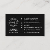 Professioneel Minimalistisch QR Code Logo Zwart Visitekaartje (Voorkant)