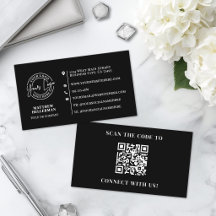 Professioneel Minimalistisch QR Code Logo Zwart