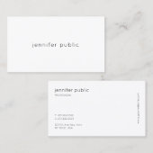 Professioneel minimalistisch schoonmaakmodel met l visitekaartje (Voorkant / Achterkant)