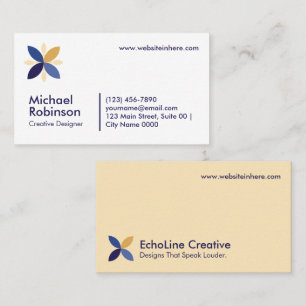 Professioneel Minimalistisch Stijlvol Bloemrijk Cr Visitekaartje