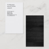 Professioneel minimalistisch, stijlvol visitekaartje (Voorkant / Achterkant)