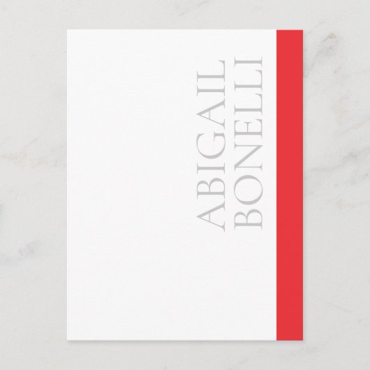 Professioneel minimalistisch strak modern grijs ro aankondigingskaart (Voorkant)