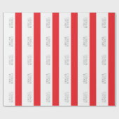 Professioneel minimalistisch strak modern grijs ro cadeaupapier (Vlak)