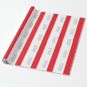 Professioneel minimalistisch strak modern grijs ro cadeaupapier (Uitgerold)