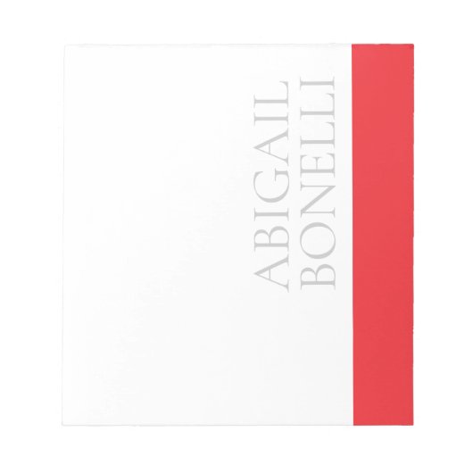Professioneel minimalistisch strak modern grijs ro notitieblok (Voorkant)