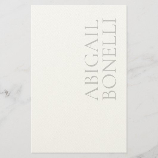 Professioneel minimalistisch strak modern grijs wi briefpapier (Voorkant)