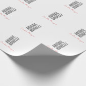 Professioneel minimalistisch strak modern grijs wi cadeaupapier (Hoek)