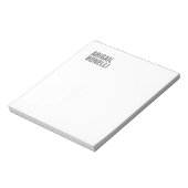 Professioneel minimalistisch strak modern grijs wi notitieblok (Linkerzijde)