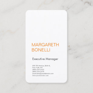 Professioneel minimalistisch, strak modern visitekaartje