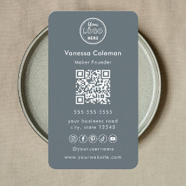 Professioneel minimalistisch trendy Navy Visitekaa Visitekaartje