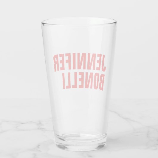 Professioneel, minimalistisch, vetgedrukt wit glas (Achterkant)