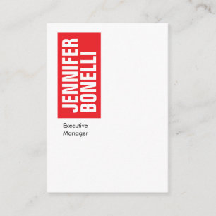 Professioneel, minimalistisch, vetgedrukt wit informatiekaartje