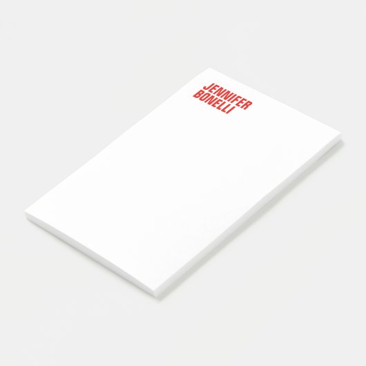 Professioneel, minimalistisch, vetgedrukt wit post-it® notes (Schuin)