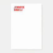 Professioneel, minimalistisch, vetgedrukt wit post-it® notes (Voorkant)