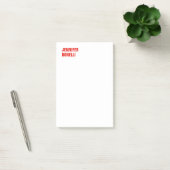 Professioneel, minimalistisch, vetgedrukt wit post-it® notes (Kantoor)