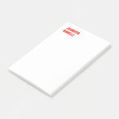 Professioneel, minimalistisch, vetgedrukt wit post-it® notes (Schuin)