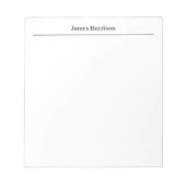 Professioneel minimalistisch vlak notitieblok (Voorkant)