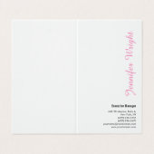 Professioneel, minimalistisch vrouwelijk, duidelij visitekaartje (Buitenkant ongevouwen)