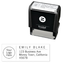Professioneel Minimalistisch Zakelijk Retouradres Zelfinktende Stempel