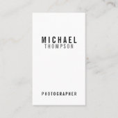 Professioneel minimalistisch zwart-wit visitekaartje (Voorkant)