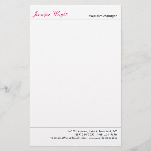 Professioneel minimalistische gewone elegante kall briefpapier (Voorkant)