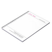 Professioneel minimalistische gewone elegante kall notitieboek (Linkerzijde)