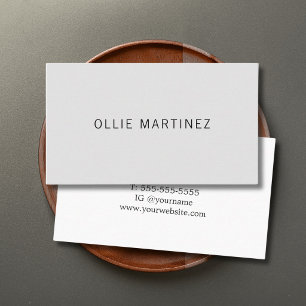 Professioneel Minimalistische Grijze Witte Consult Visitekaartje