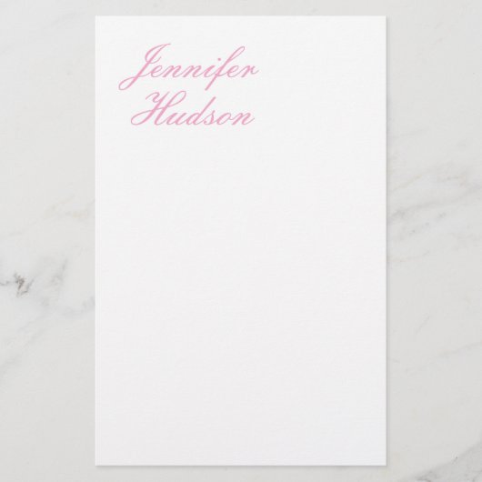 Professioneel minimalistische moderne kalligrafie briefpapier (Voorkant)